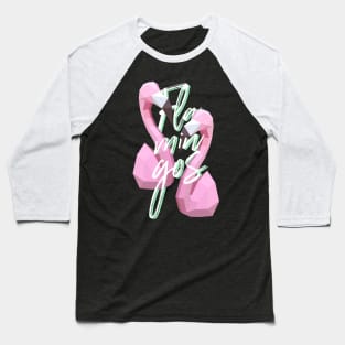 Flamingos Tumblr Baseball T-Shirt